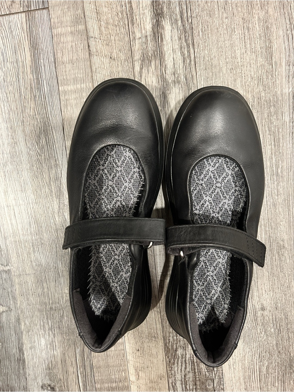Classic Black Mary Jane Flats with Adjustable Strap